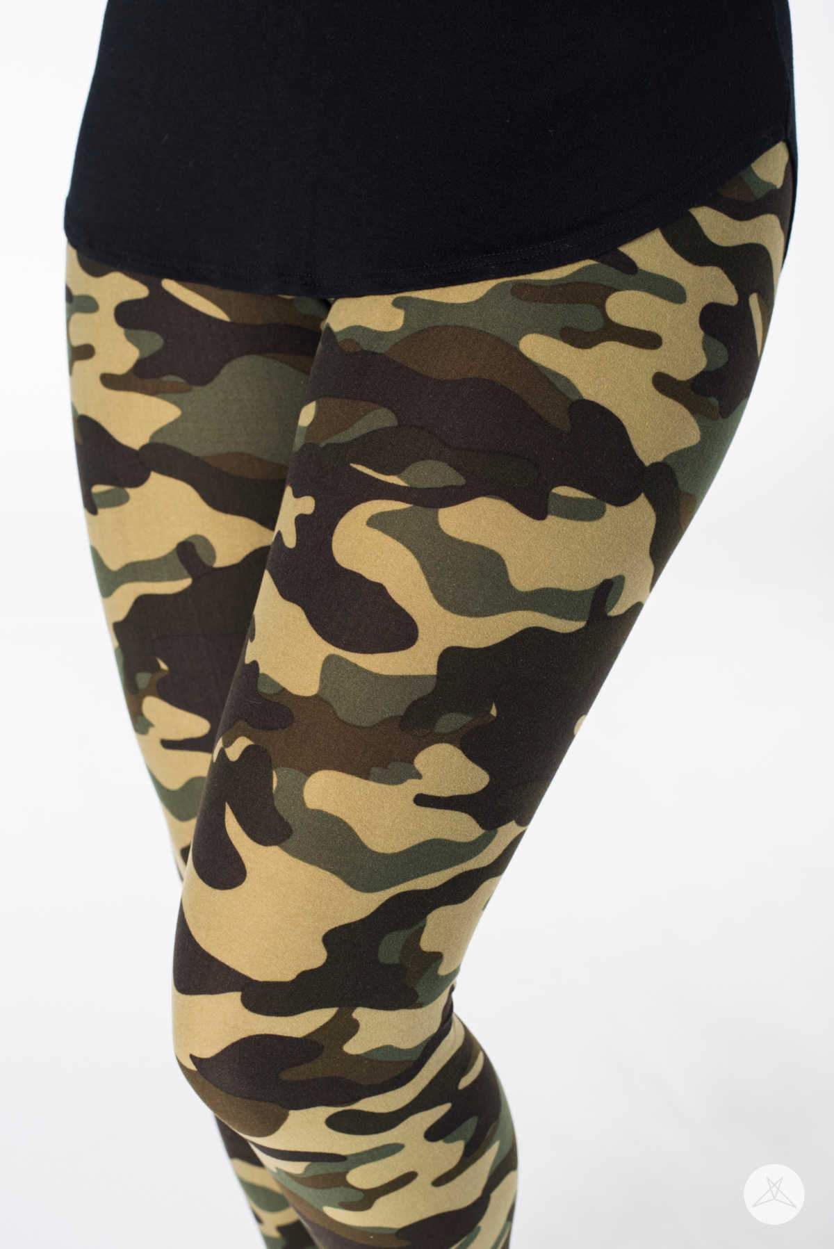 Petite best sale camo leggings