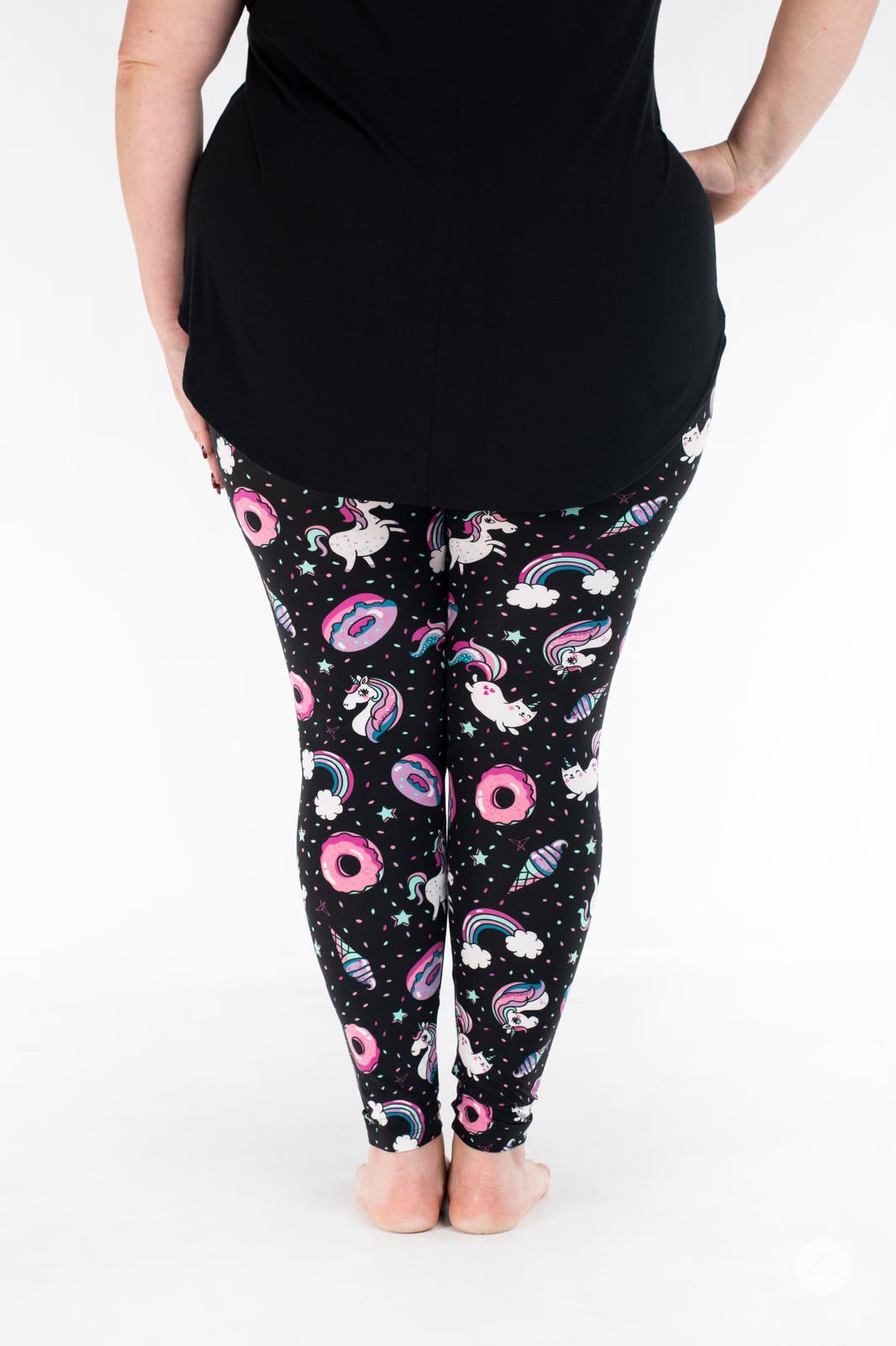 Buttery Smooth Magic Unicorns and Treats Extra Plus Size Leggings